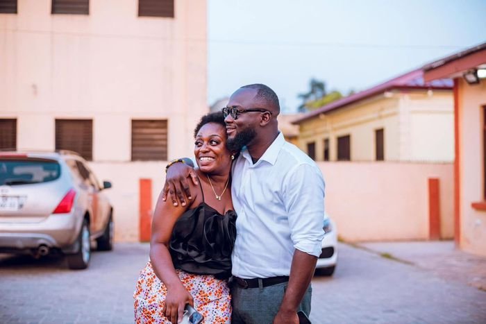 Valentino Nii Noi Nortey and his wife.